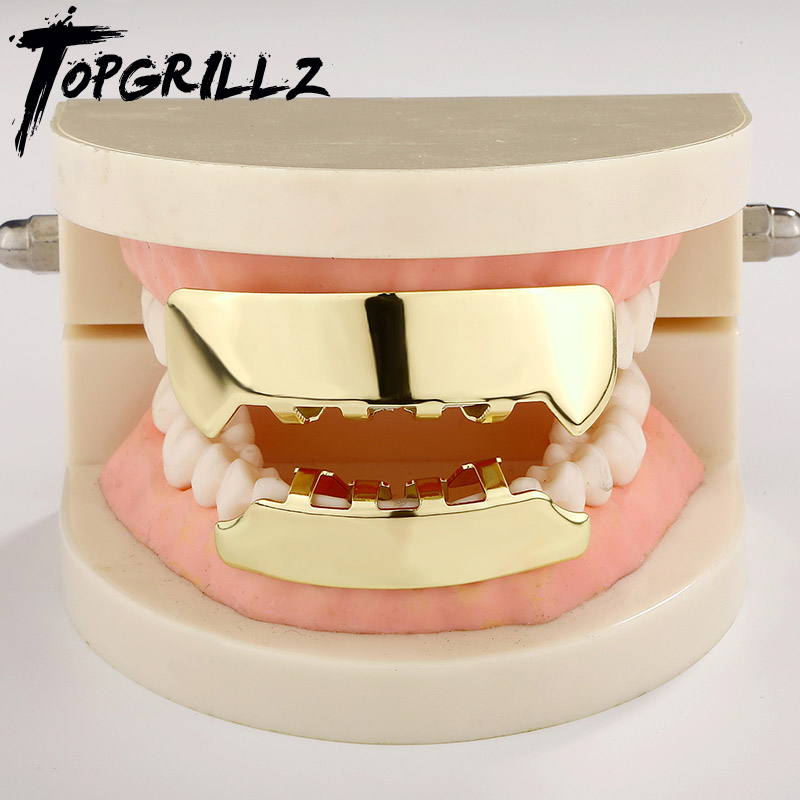 Street Fashion Loverboy Hat - TOPGRILLZ Cyberpunk Square Glossy ฟัน Grillz