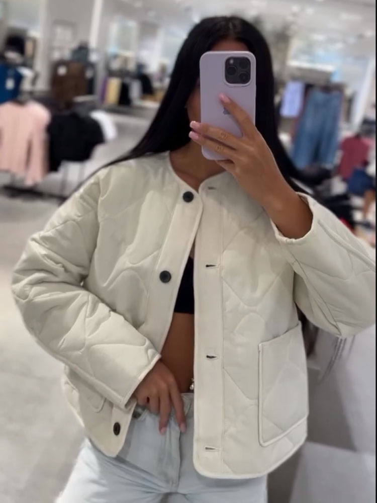 Street Fashion Winter 2025 - เสื้อโค้ทแฟชั่นผู้หญิงสไตล์สตรีท ฤดูหนาว ปี 2025 แขนยาว กระดุมแถวเดียว