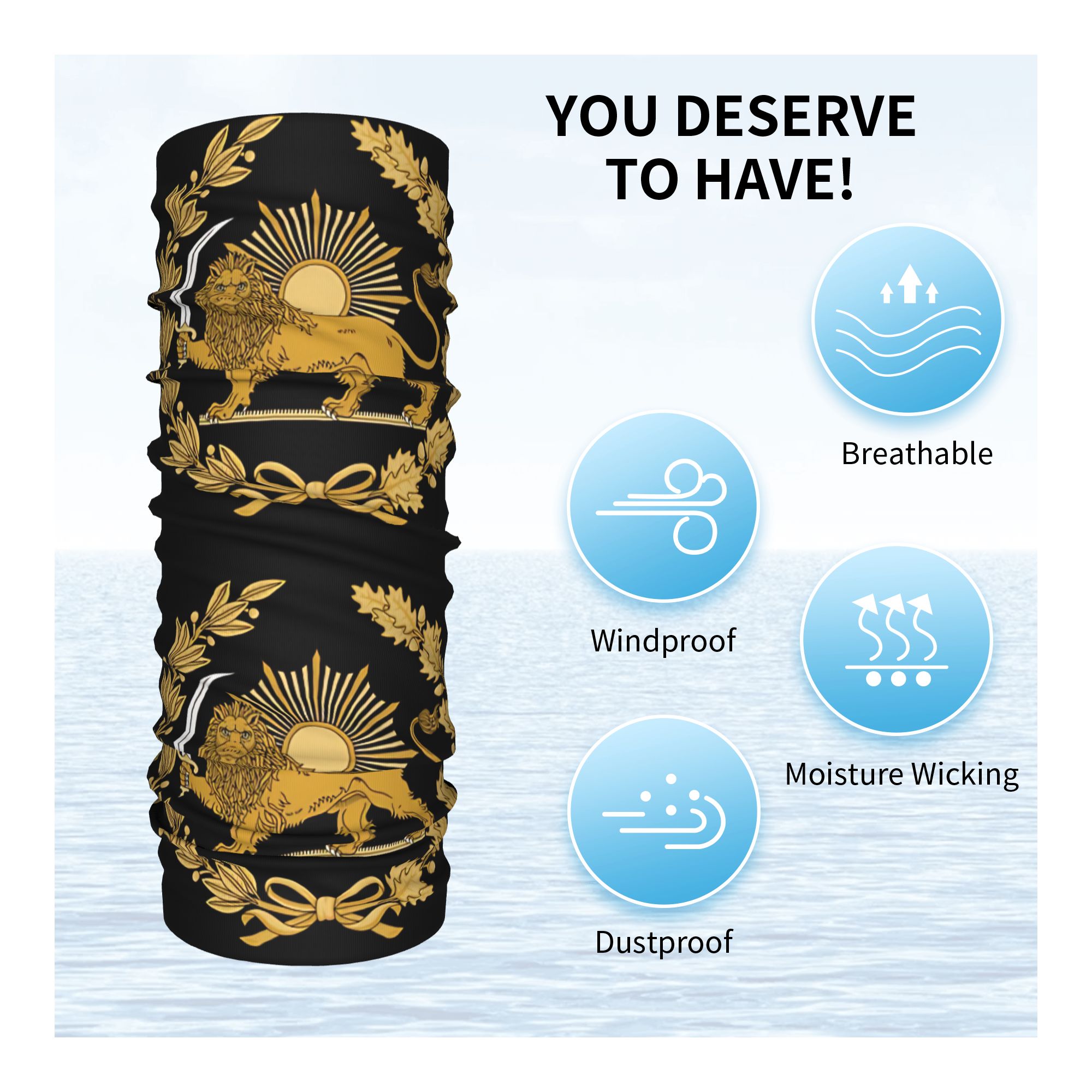 ผ้าปิดหน้าลายสิงโตและพระอาทิตย - Balaclava Face Mask บทวิจารณ์และราคา