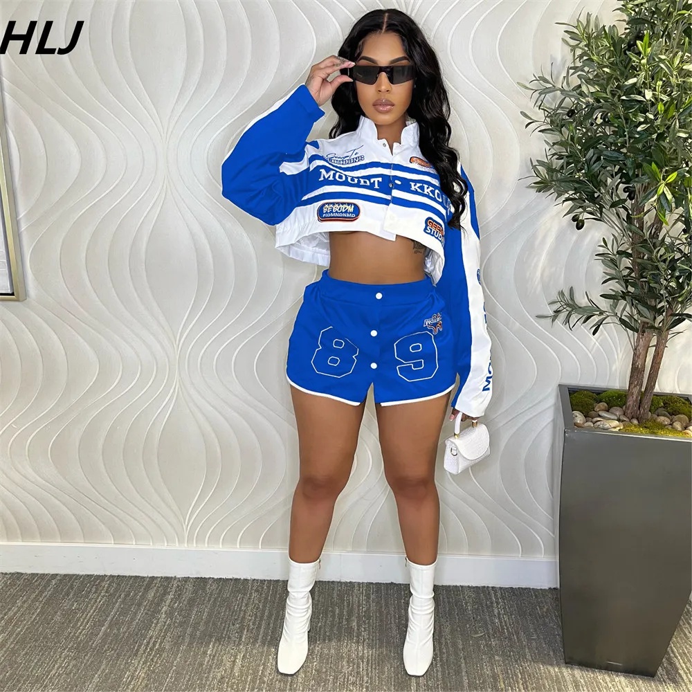 HLJ ชุดเสื้อโค้ทเบสบอล2023พิมพ - Street Fashion Clothes บทวิจารณ์และราคา
