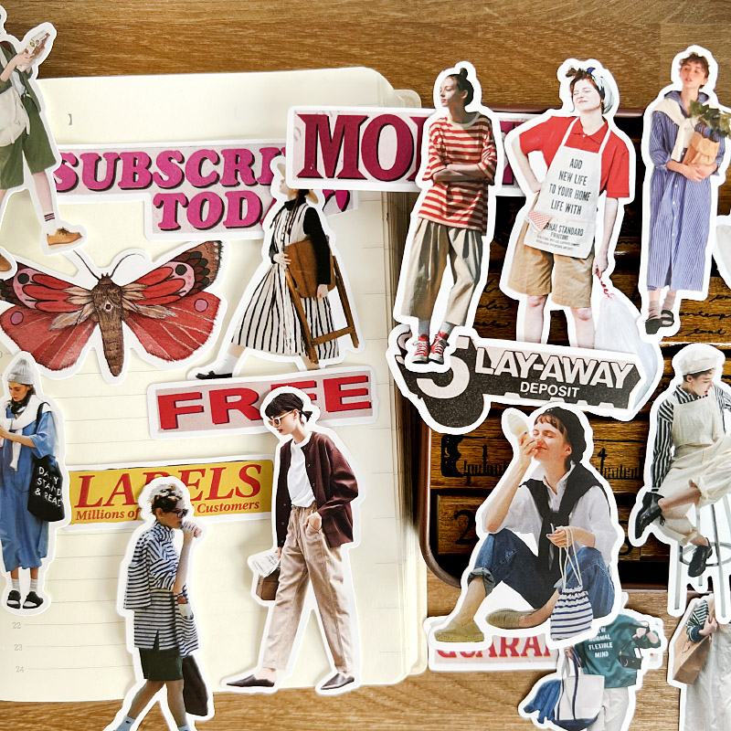 สติกเกอร์น่ารัก 26 ชิ้น สไตล์แ - Street Fashion Magazines บทวิจารณ์และราคา