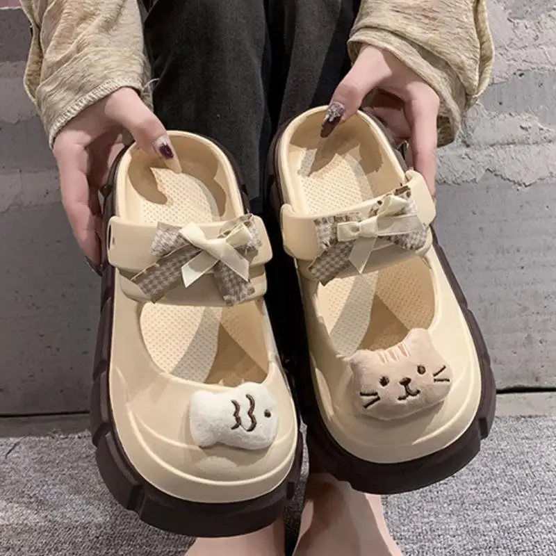 รองเท้าแตะแฟชั่นลายแมวและปลา D - Street Fashion Korean บทวิจารณ์และราคา