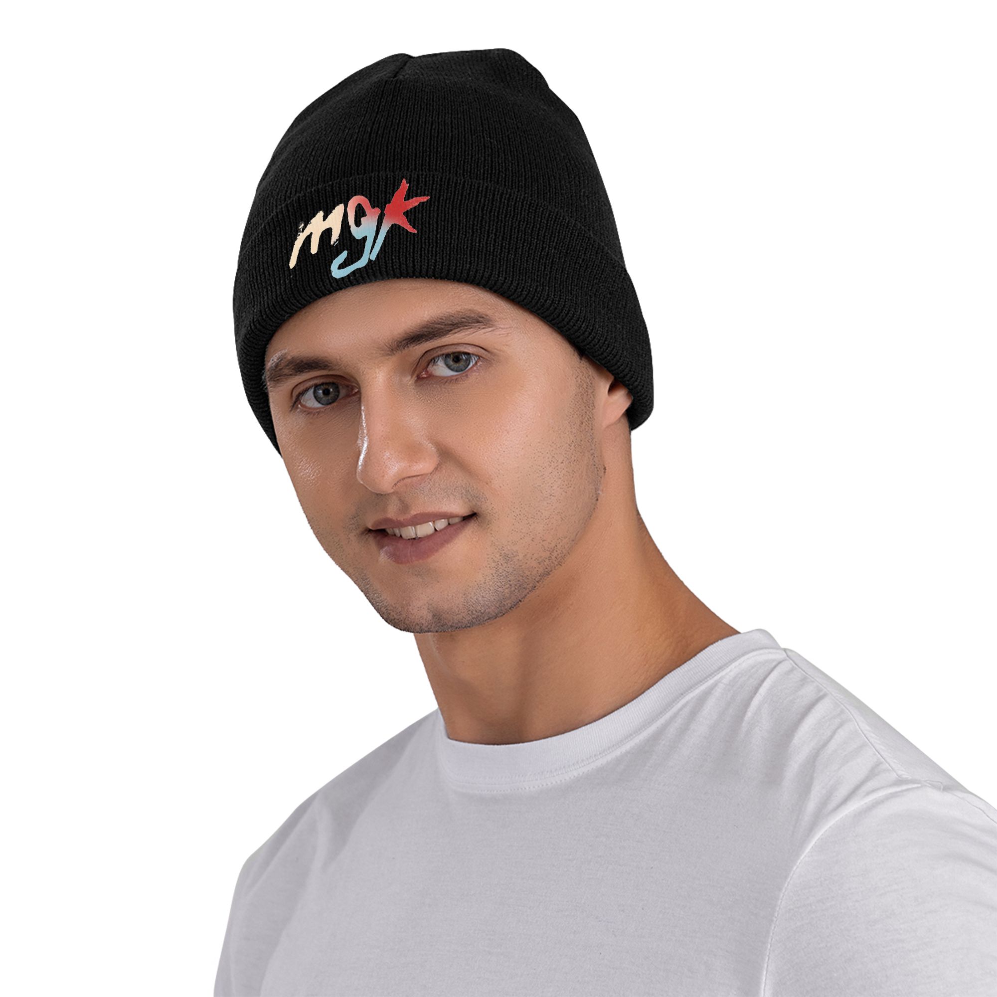 MGK ป๊อปพังก์หมวกถักสำหรับผู้ห - Street Fashion Loverboy Hat บทวิจารณ์และราคา