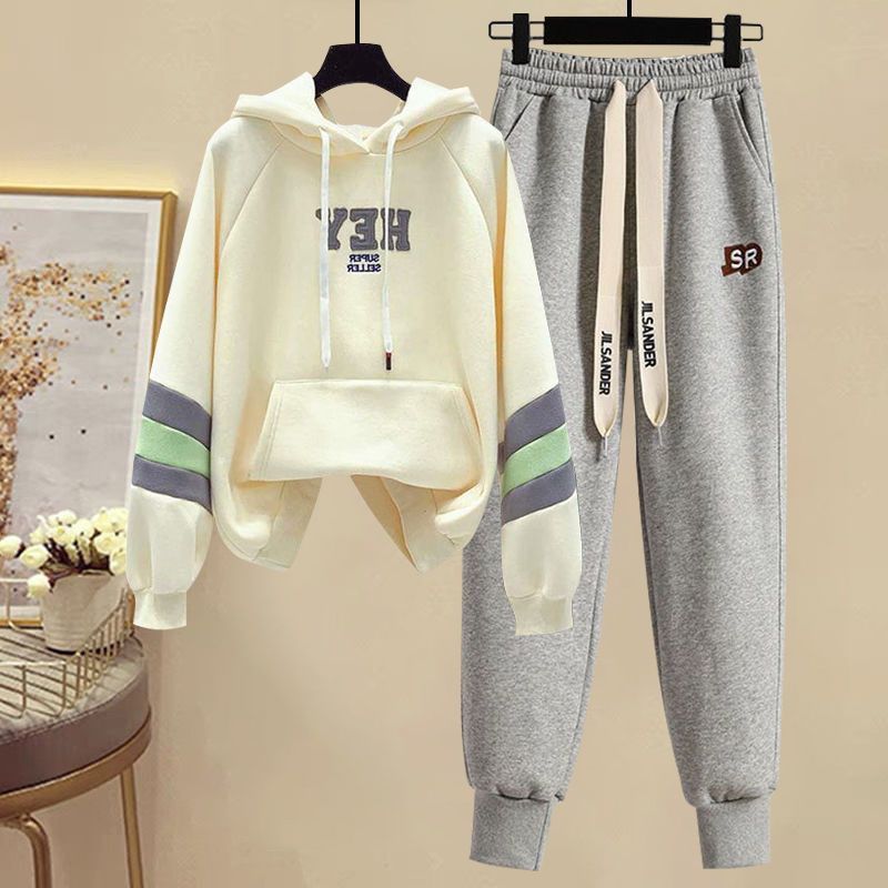 ชุดกีฬาสําหรับผู้หญิงในฤดูใบไม - Street Fashion Korean บทวิจารณ์และราคา