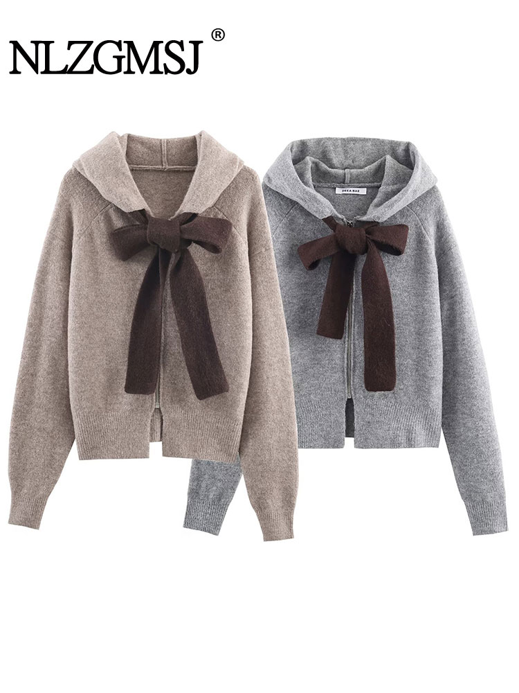 เสื้อแจ็คเก็ตผู้หญิงถักนิตติ้ง - Street Fashion Winter 2025 บทวิจารณ์และราคา