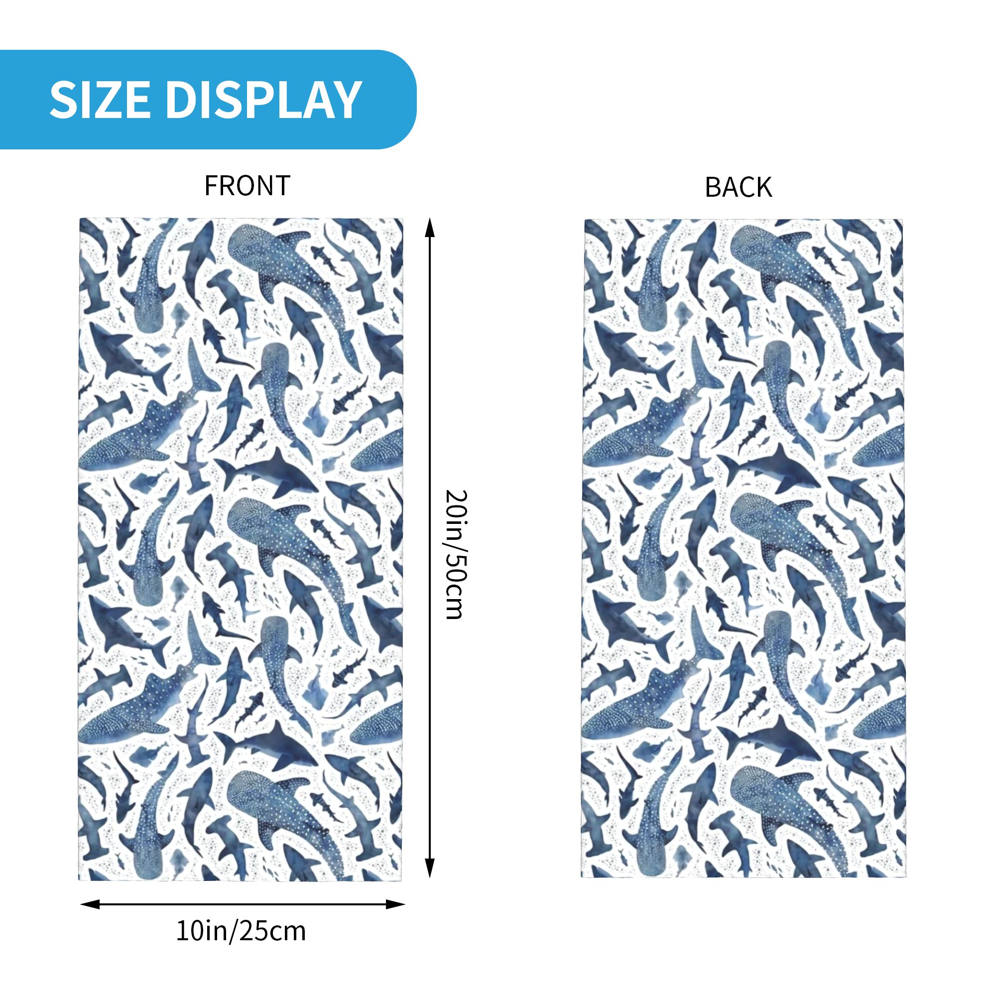 ผ้าคลุมหน้าลายฉลามสีน้ำแบบกำหน - Balaclava Face Mask บทวิจารณ์และราคา