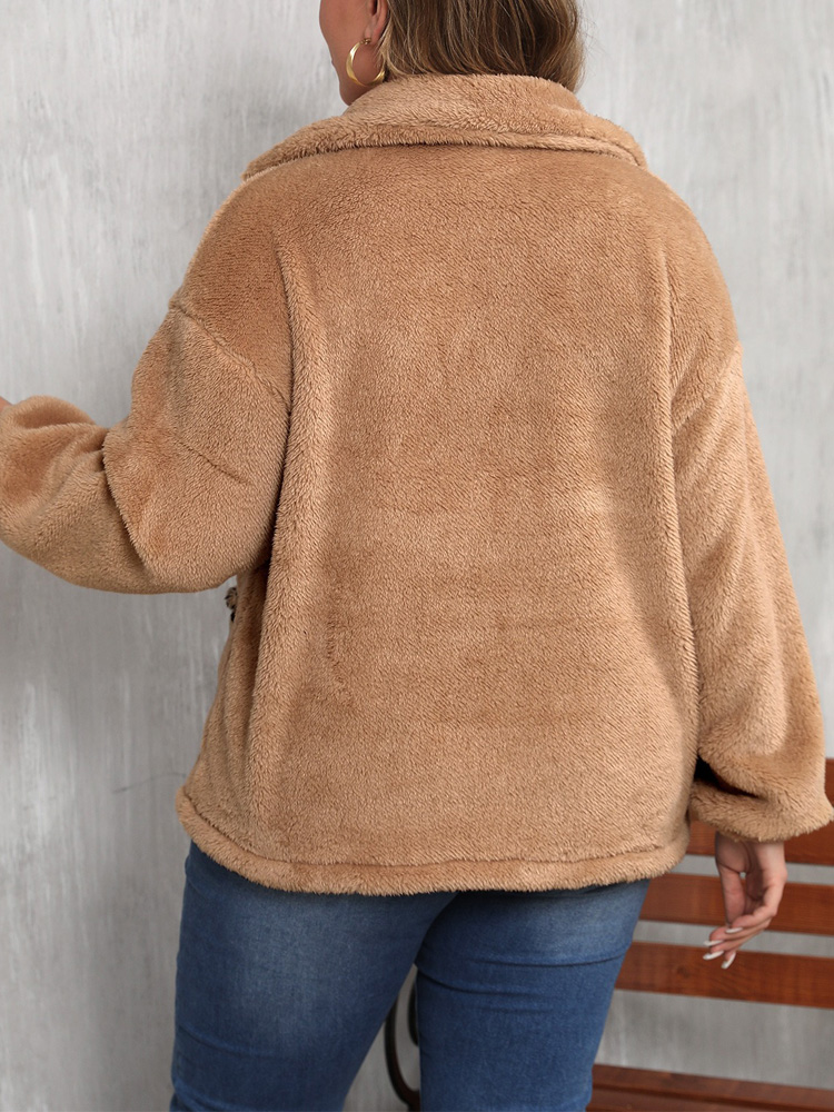 เสื้อโค้ทเท็ดดี้แขนยาวไซส์ใหญ่ - Street Fashion Winter 2025 บทวิจารณ์และราคา