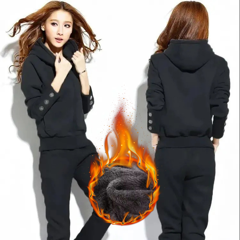 ชุดวอร์ม2ชิ้นผ้ากำมะหยี่บางมีฮ - Street Fashion Korean บทวิจารณ์และราคา
