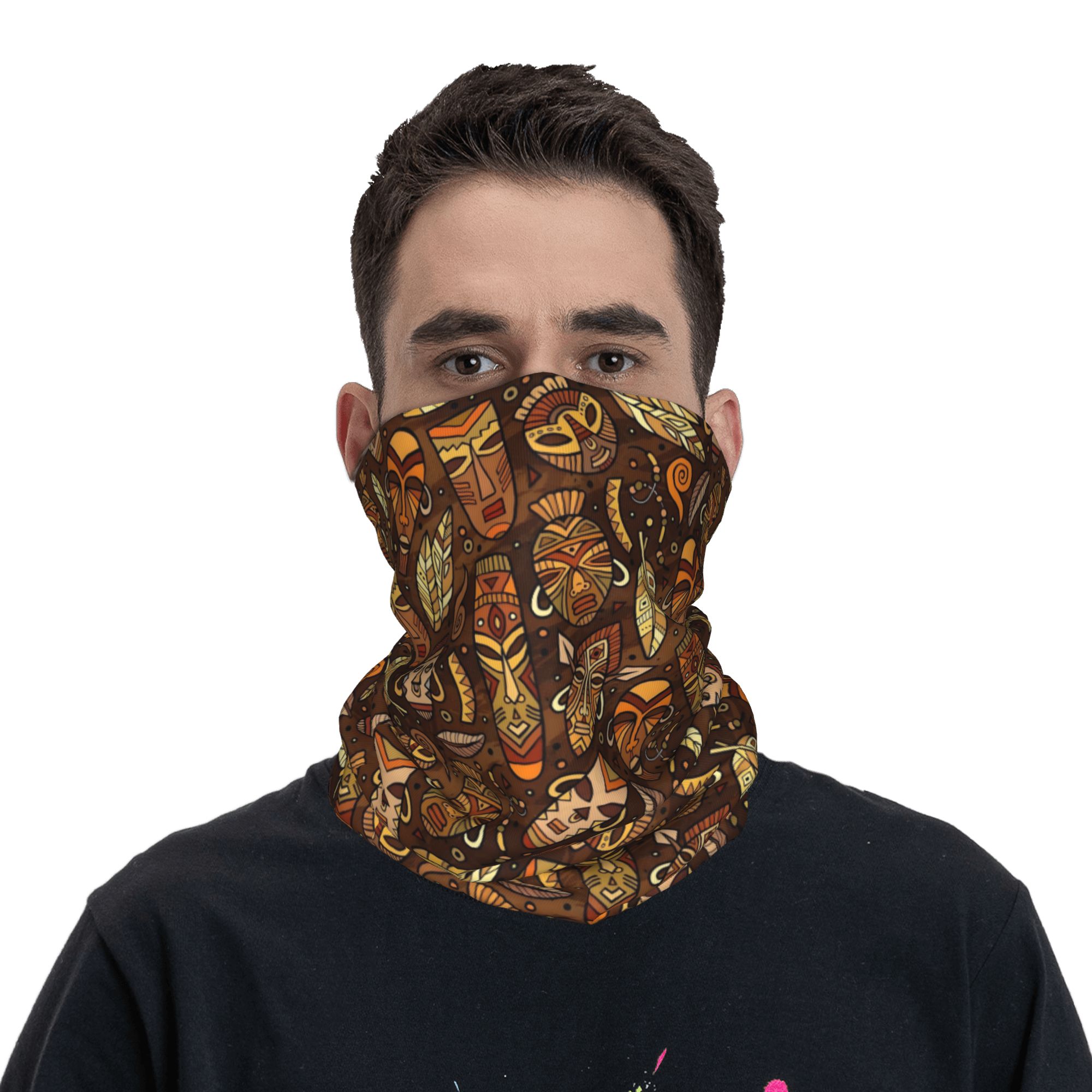 ผ้าพันคอแบบมีลายหน้ากากชนเผ่า  - Balaclava Face Mask บทวิจารณ์และราคา