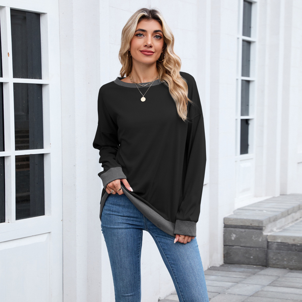เสื้อสเวตเชิ้ตแฟชั่นผู้หญิง ทร - Oversized Crewneck Fleece บทวิจารณ์และราคา