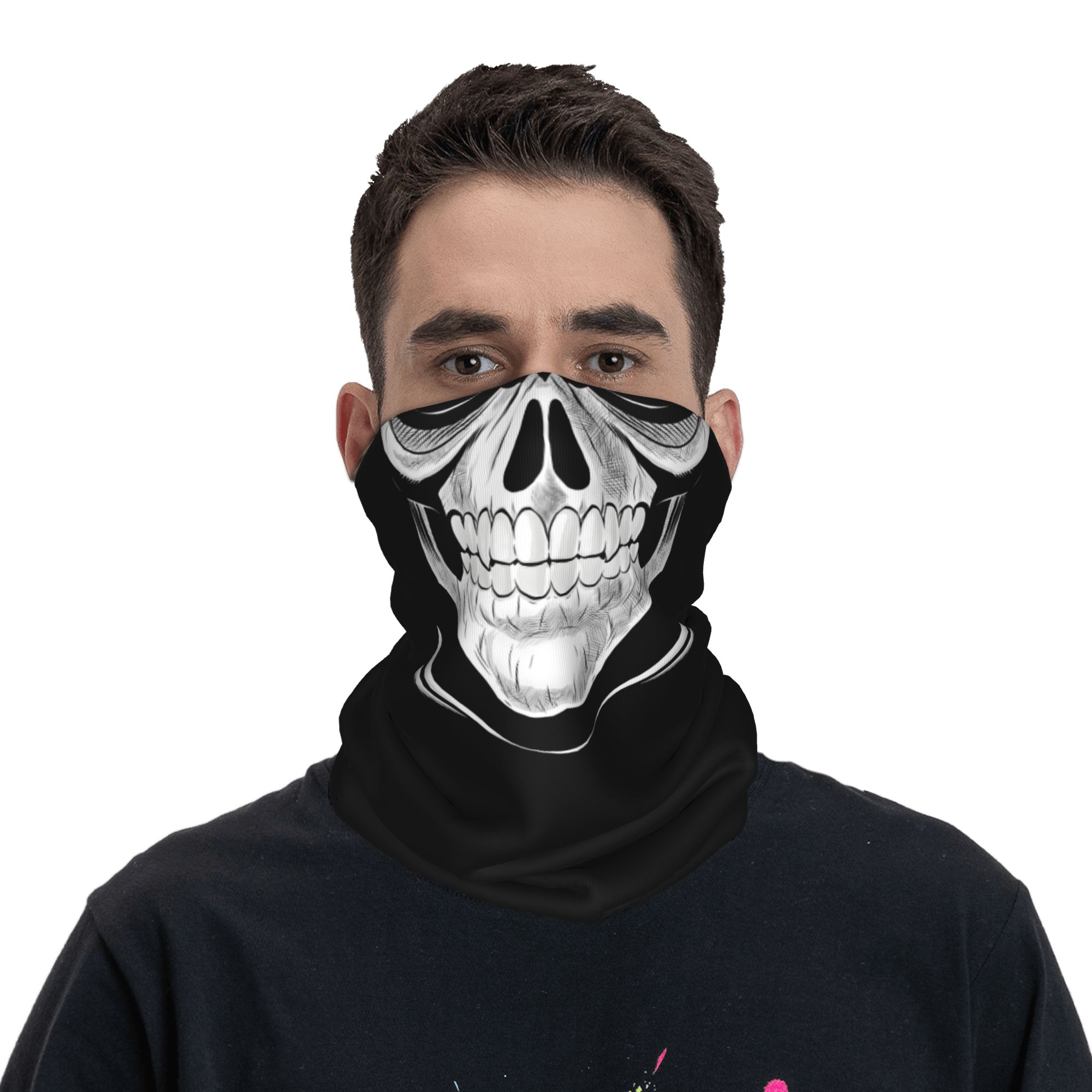 ผ้าคลุมหน้าแบบไร้รอยต่อ ลายหัว - Balaclava Face Mask บทวิจารณ์และราคา