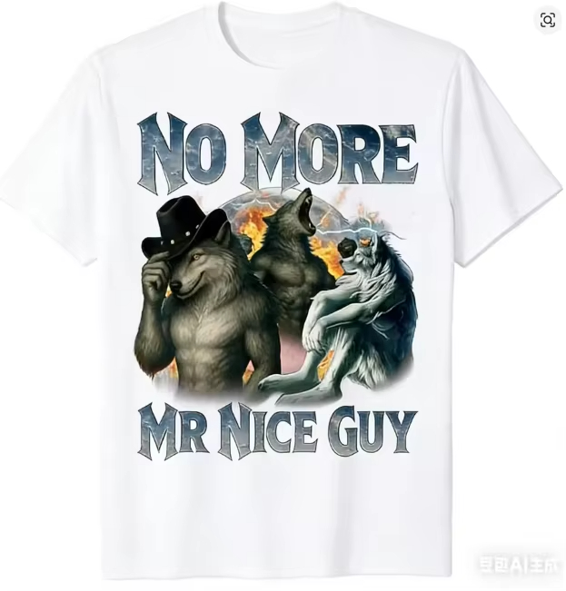 เสื้อยืดลายมีมหมาป่าอัลฟ่าสุดฮ - Street Fashion Guys บทวิจารณ์และราคา