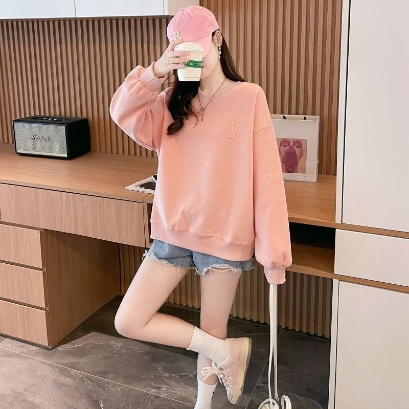 เสื้อสเวตเชิ้ตคอกลมทรงหลวมน้ำห - Oversized Crewneck Fleece บทวิจารณ์และราคา
