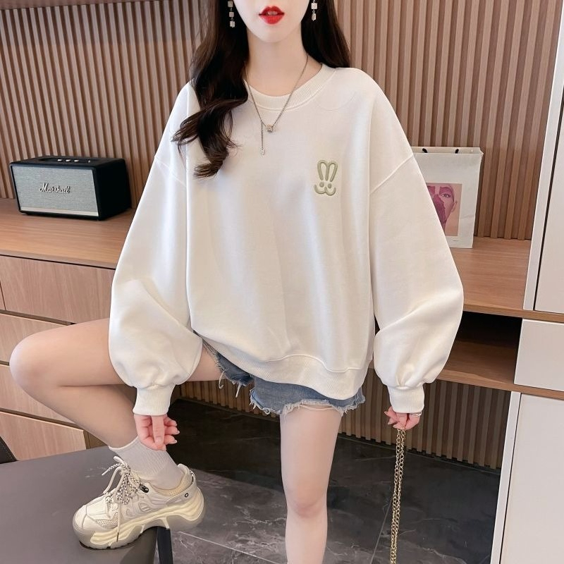 เสื้อสเวตเชิ้ตคอกลมทรงหลวมน้ำห - Oversized Crewneck Fleece บทวิจารณ์และราคา