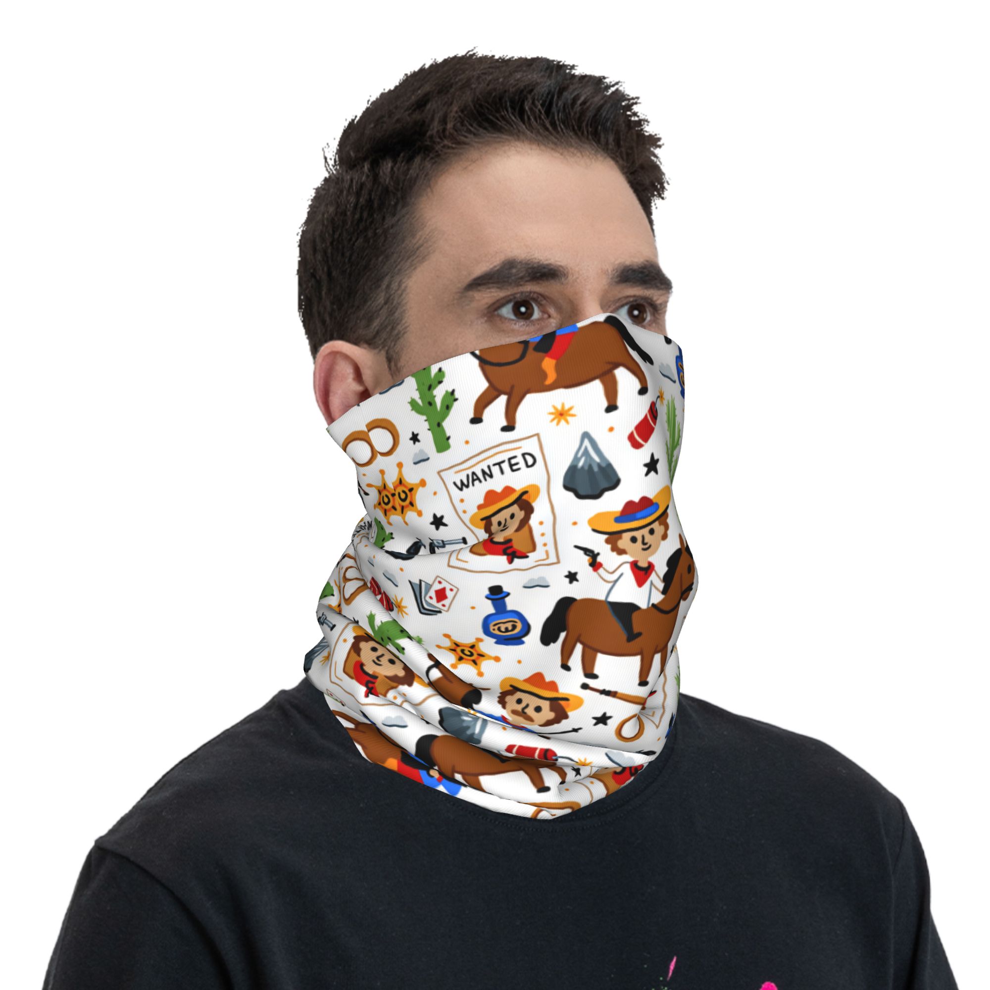 หน้ากากคาวบอยสไตล์ตะวันตกสำหรั - Balaclava Face Mask บทวิจารณ์และราคา