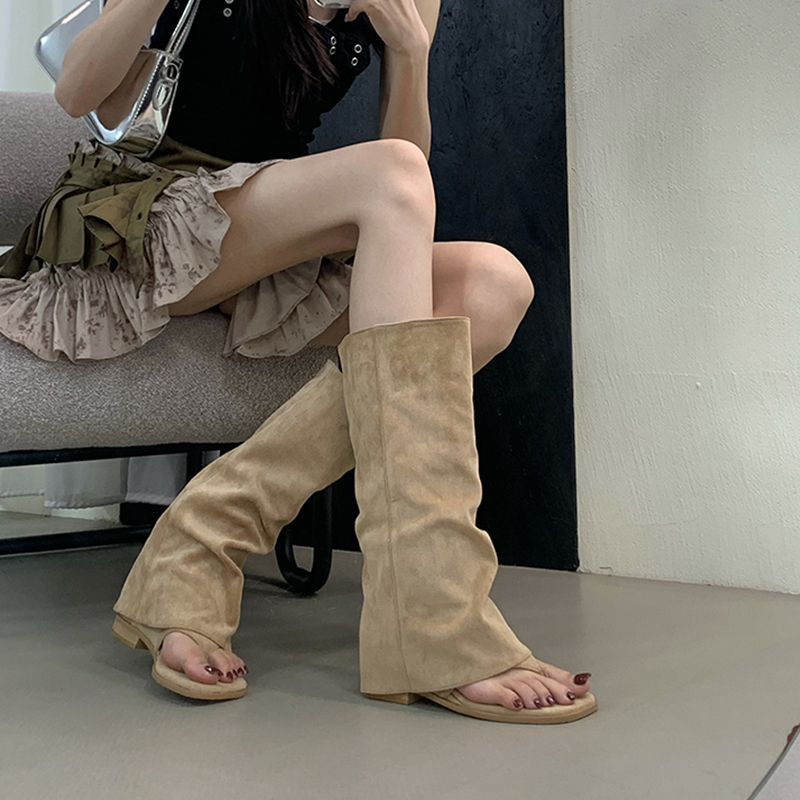 รองเท้าบูทผู้หญิงแบบโปร่ง ปลาย - Street Fashion Korean บทวิจารณ์และราคา