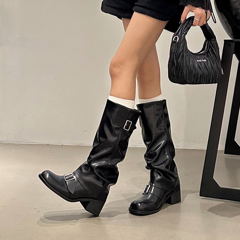 รองเท้าบูทผู้หญิงทรงสูงถึงเข่า - Street Fashion Winter 2025 บทวิจารณ์และราคา