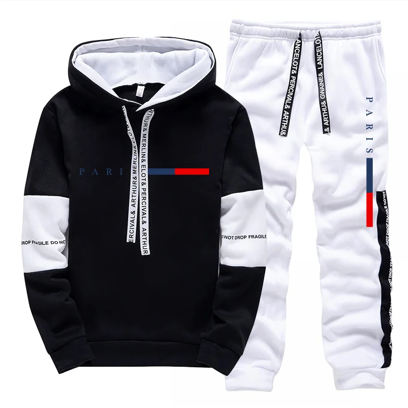 ชุดเซ็ตผู้ชาย/เสื้อฮู้ด/กางเกง - Street Fashion Male บทวิจารณ์และราคา