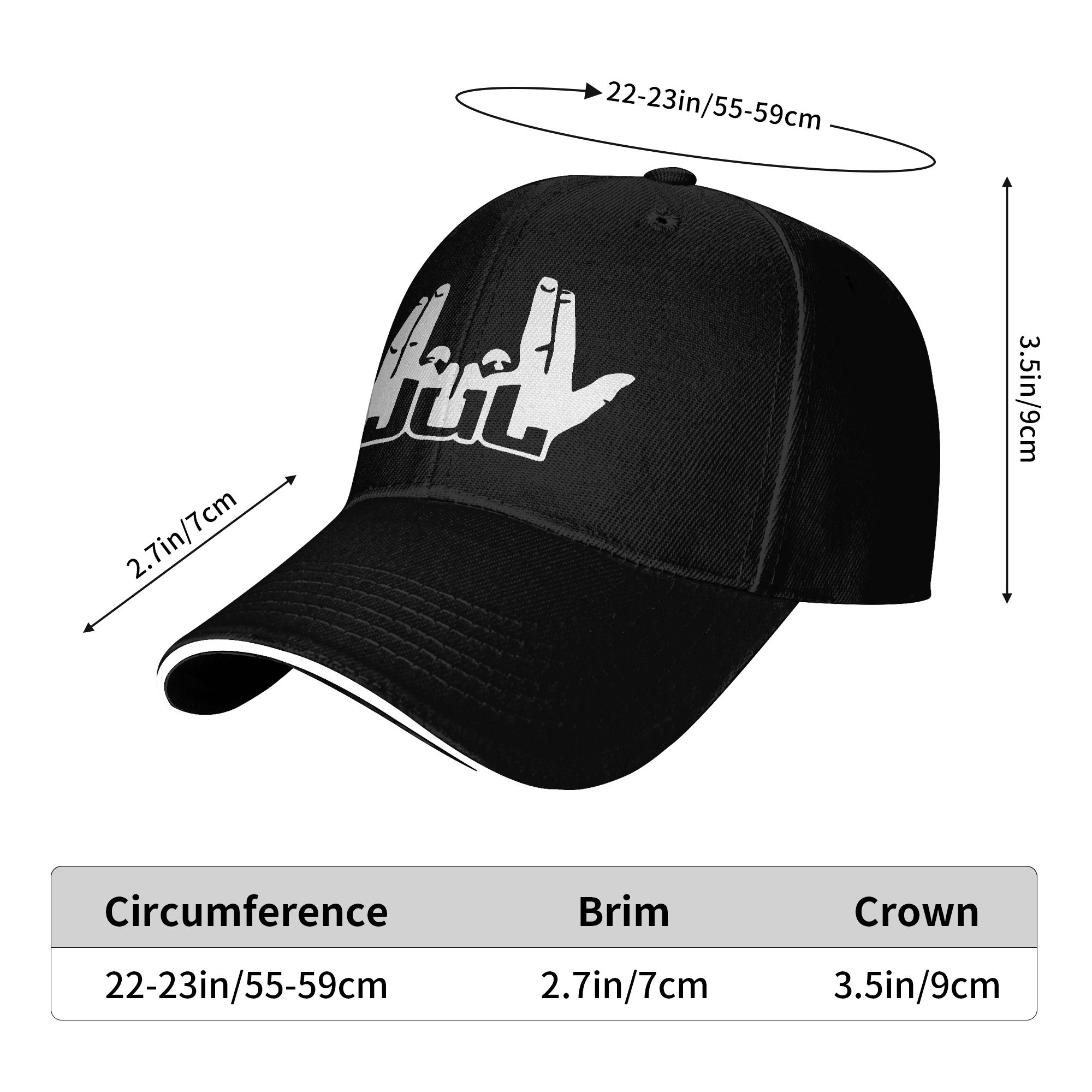 หมวกแก๊ปเบสบอลลายแร็ปเปอร์ส่วน - Street Fashion Loverboy Hat บทวิจารณ์และราคา