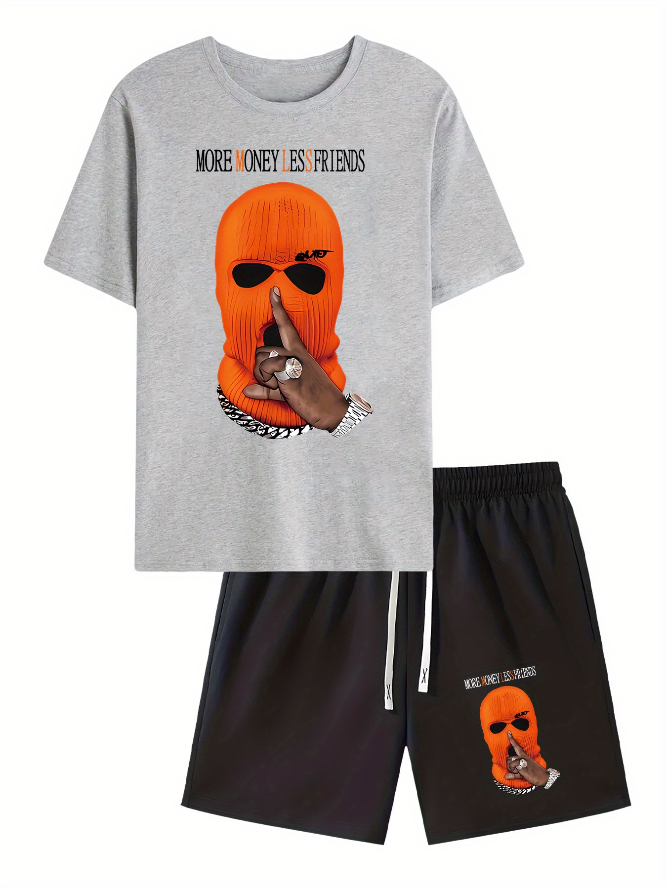 ชุดเซ็ตเสื้อยืดแขนสั้นกางเกงขา - Street Fashion Male บทวิจารณ์และราคา