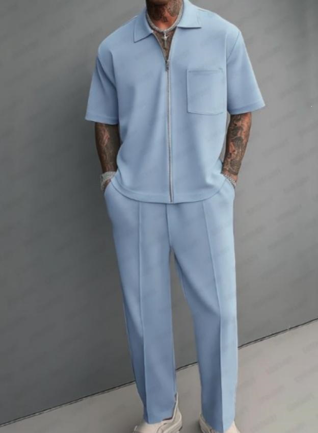 ชุดเซ็ต 2 ชิ้นสำหรับผู้ชาย เสื - Street Fashion Male บทวิจารณ์และราคา
